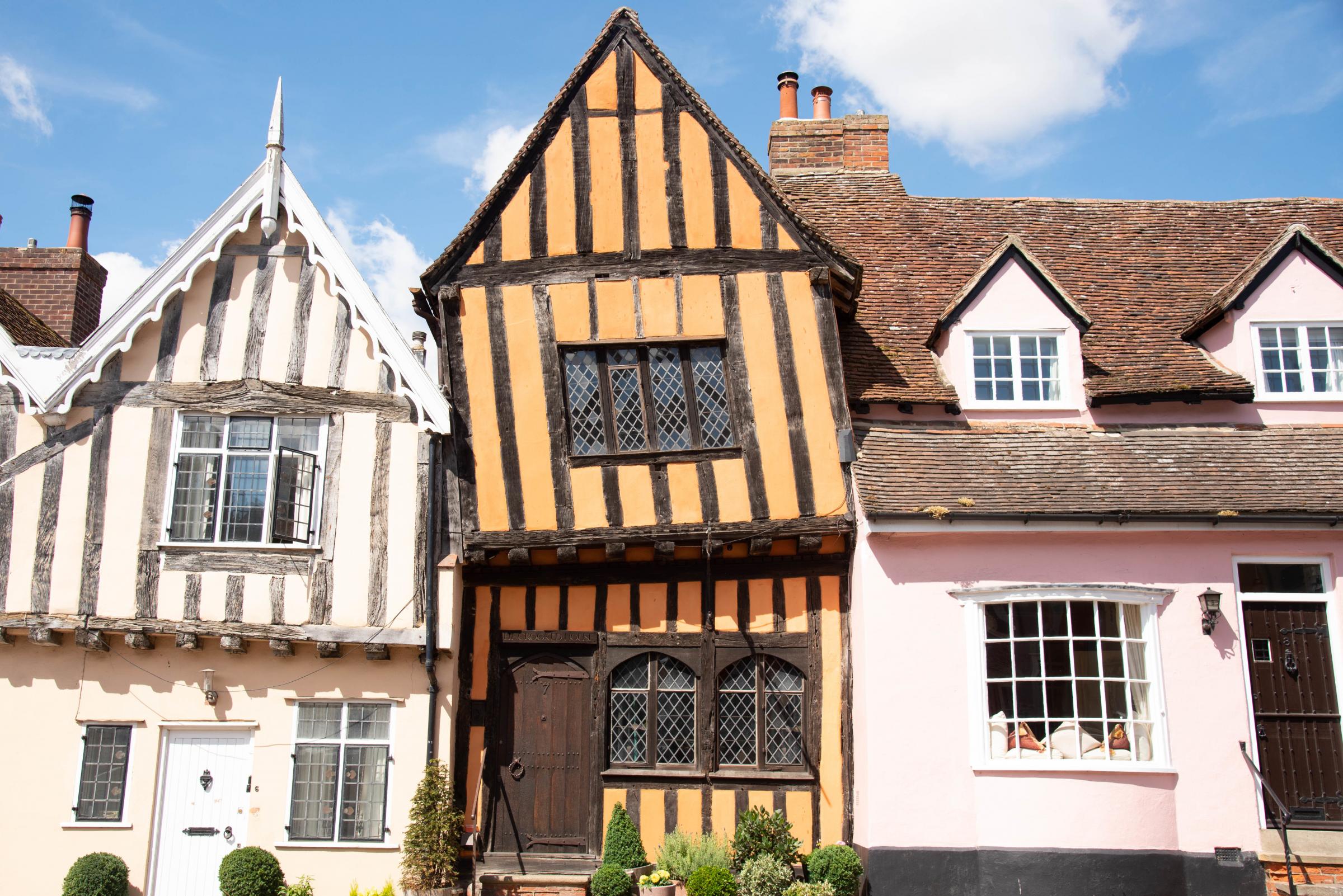 EADT24's tweet card. Lavenham has been named among one of the "most perfect chocolate box villages in England."