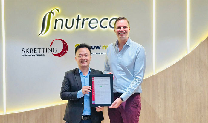 feedandadditive's tweet card. On July 21st, 2025, Nutreco Vietnam received ASC certification for shrimp and fish products, becoming the first company in...