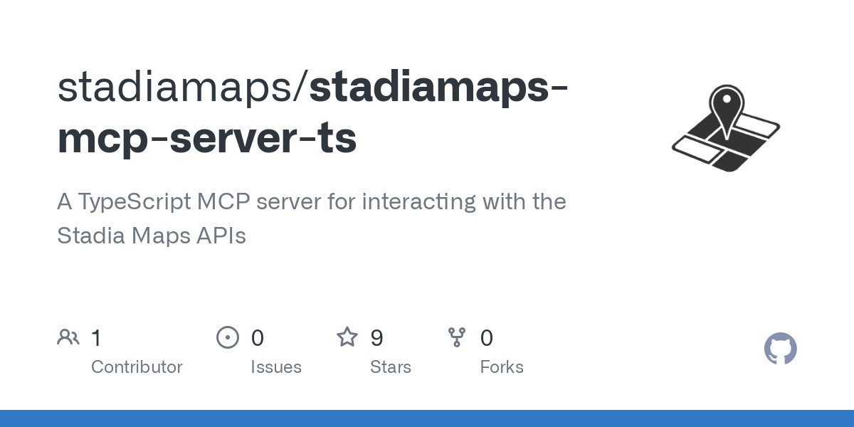 MCP_Community's tweet card. A TypeScript MCP server for interacting with the Stadia Maps APIs - stadiamaps/stadiamaps-mcp-server-ts