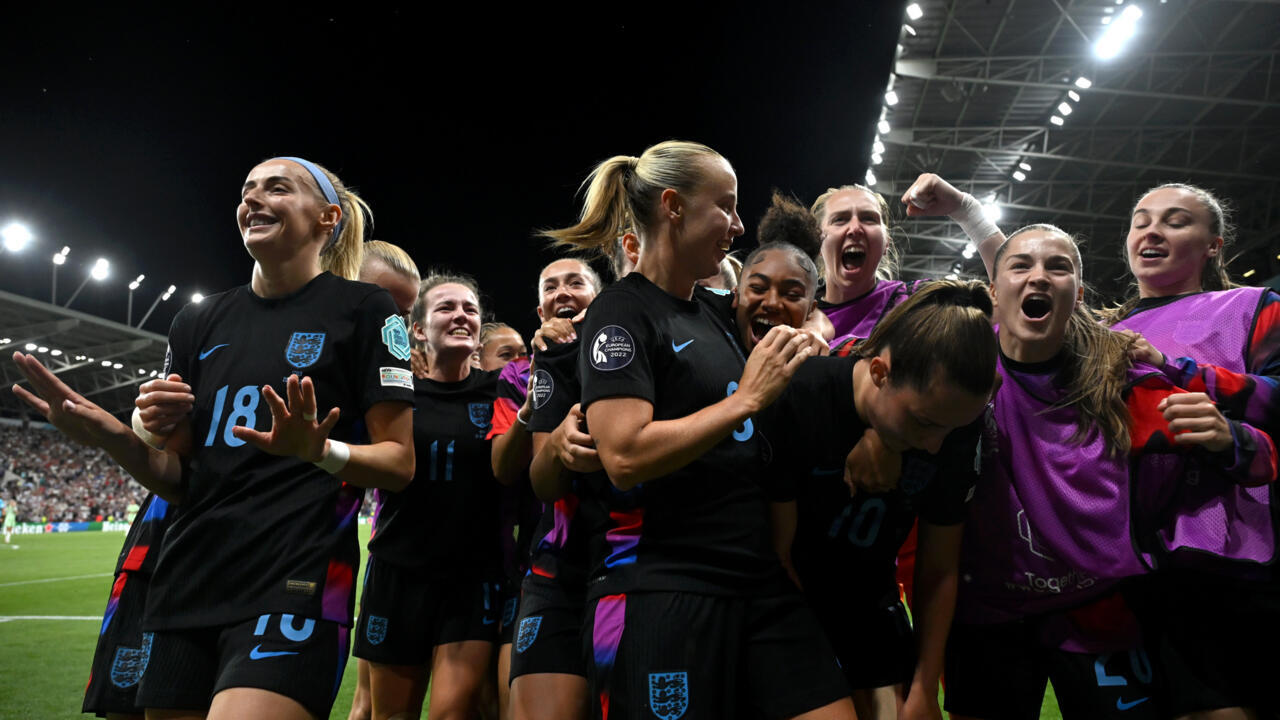 rachelblundy's tweet card. England coach Sarina Wiegman said she felt "many emotions" after her team produced another dramatic comeback to beat Italy in extra time on Tuesday and reach the final of the Women's Euro 2025.