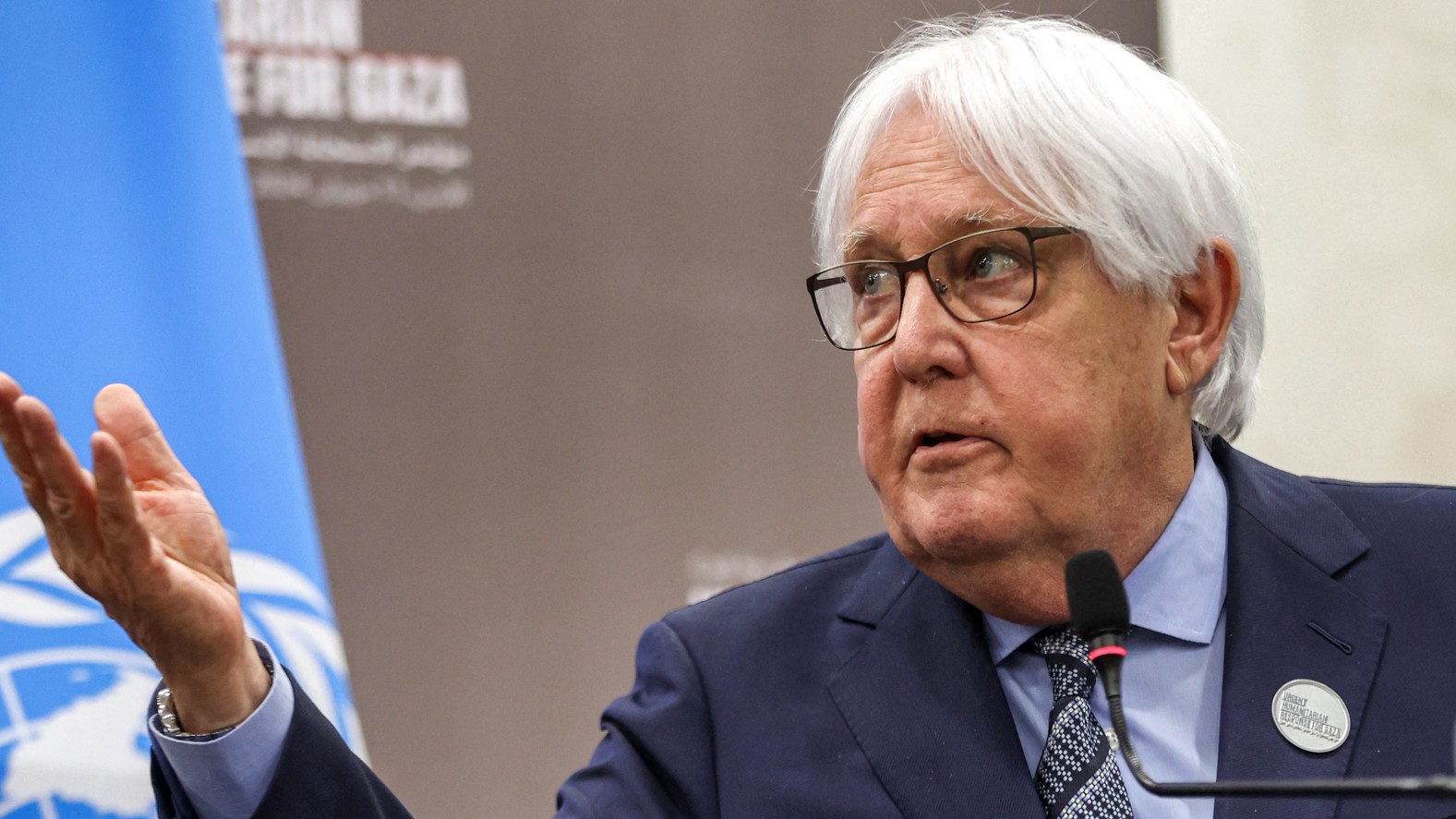 sevslv's tweet card. Martin Griffiths accuses Israel of genocide in Gaza as blockade on aid continues and more Palestinians starve to death