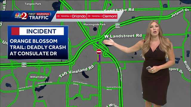 WESH's tweet card. Deadly crash shuts down part of Orange Blossom Trail in Orlando