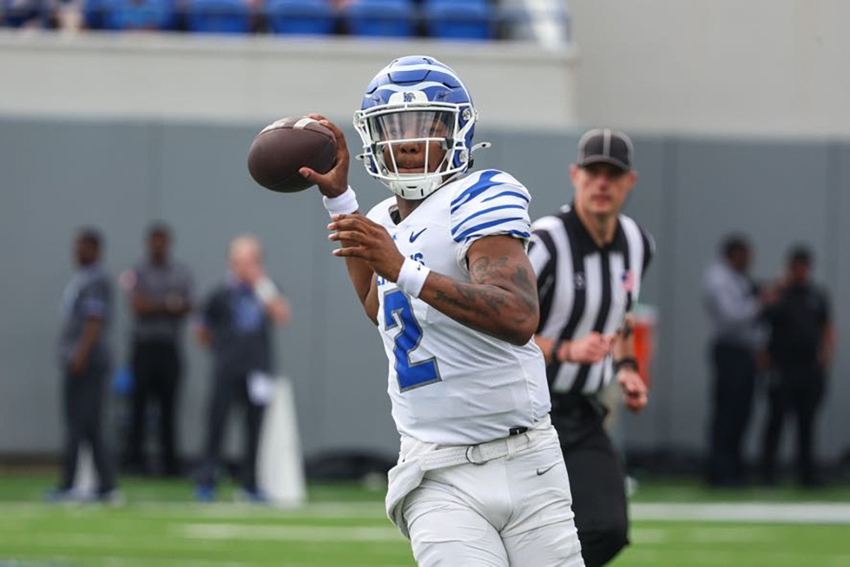 DailyMemphian's tweet card. Buckley says, "Whether Brendon Lewis is a bridge to AJ Hill or Arrington Maiden, and whether that gap is closed sooner or later, Ryan Silverfield and the Tigers have a plan at quarterback."