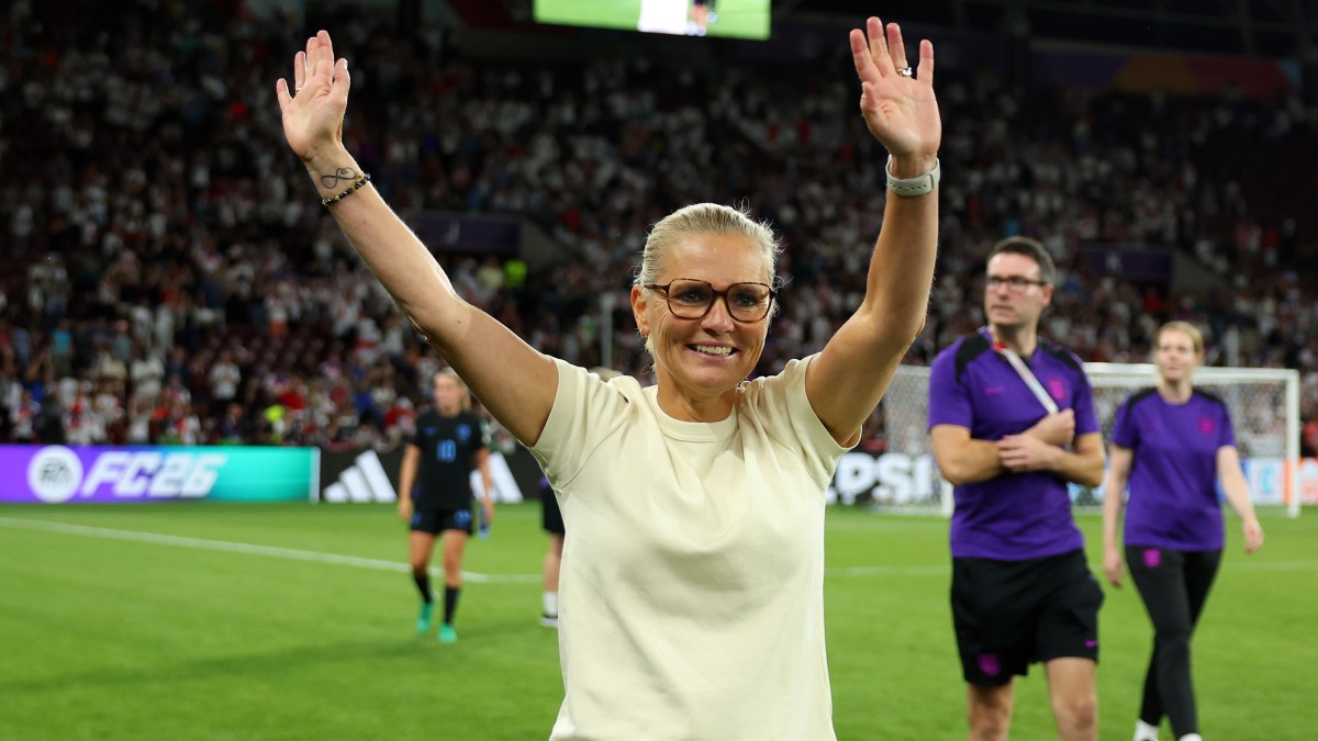 Kit_Shepard's tweet card. Head coach, who was awarded honorary CBE after winning tournament in 2022, will also net large financial bonus if England beat Spain or Germany in Sunday’s final