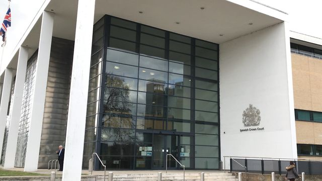 EADT24's tweet card. Nicky Houghton, of Lowestoft in Suffolk, was sentenced at Ipswich Crown Court after he abused a woman.