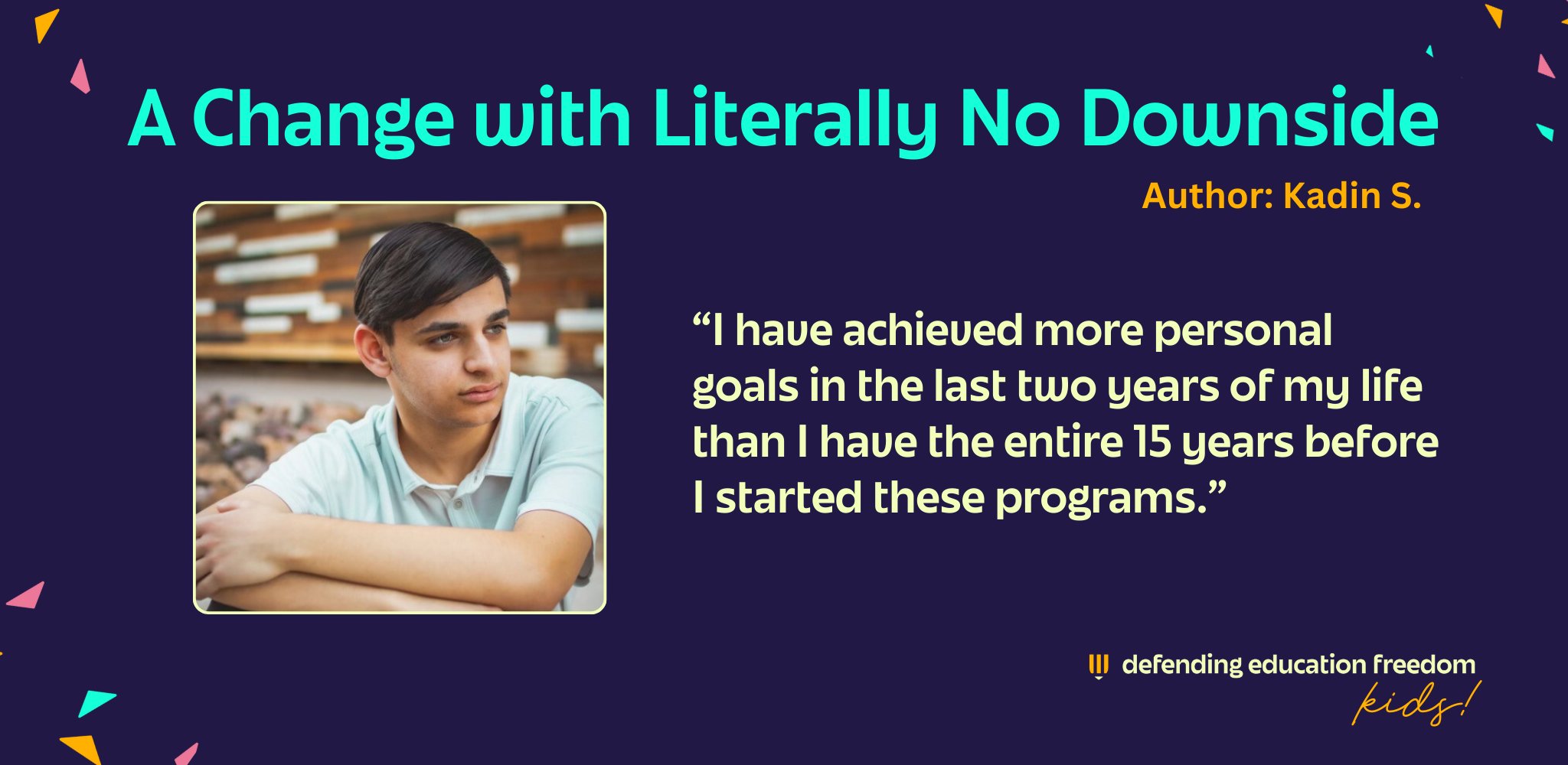 DefendEdFreedom's tweet card. Education can be uniquely adapted for each and every student based on what is in their best interest. Many families are oblivious to the beautiful doors that can be unlocked when one begins a...