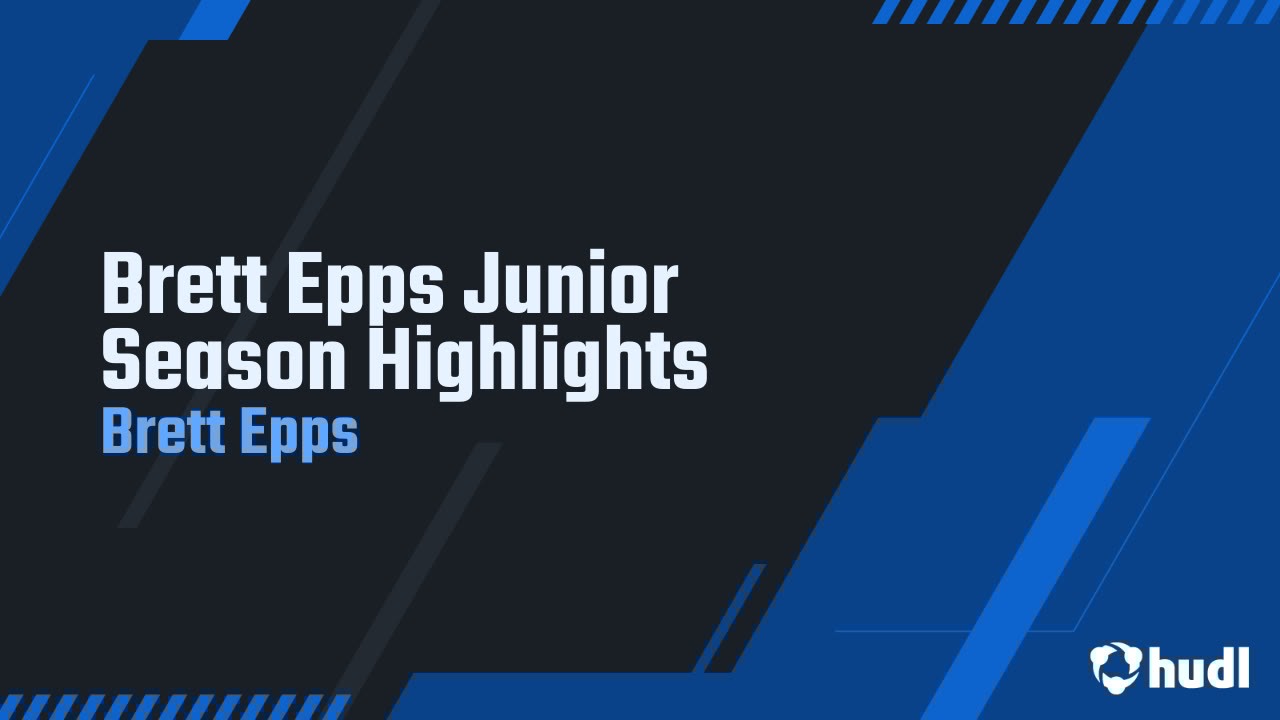 BrettEpps07's tweet card. Brett Epps Junior Season Highlights