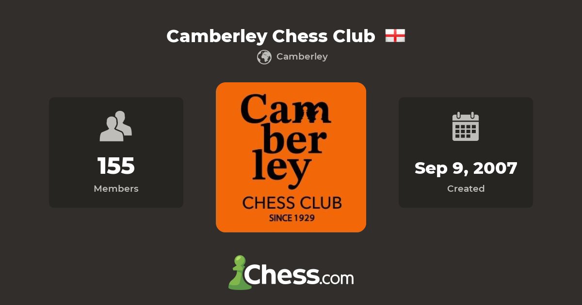 CamberleyChess's tweet card. Camberley Chess Club - Chess Club