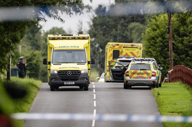 BelTel's tweet card. At least one fatality is suspected following a serious ongoing incident in Maguiresbridge.