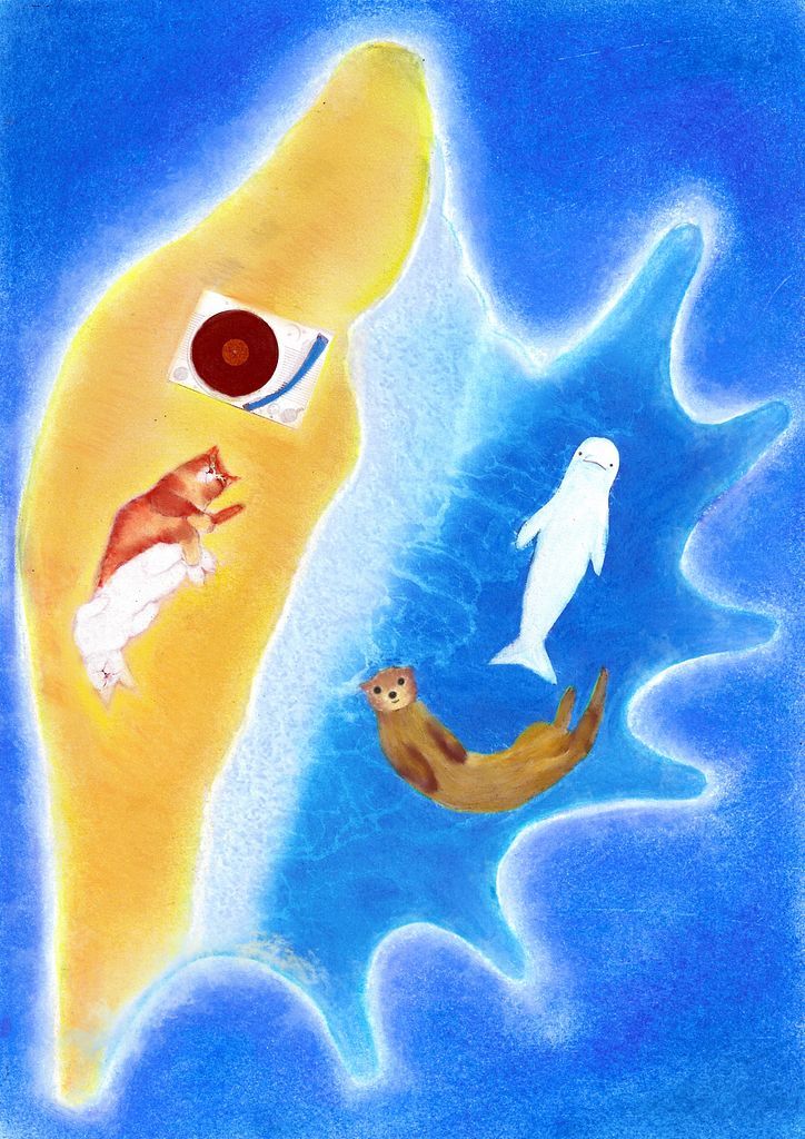 risugawa's tweet card. sun sea sand