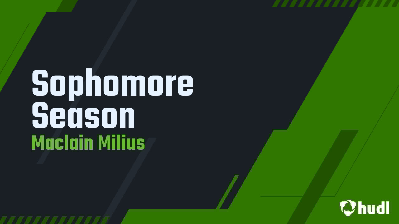 maclainmilius's tweet card. Sophomore Season