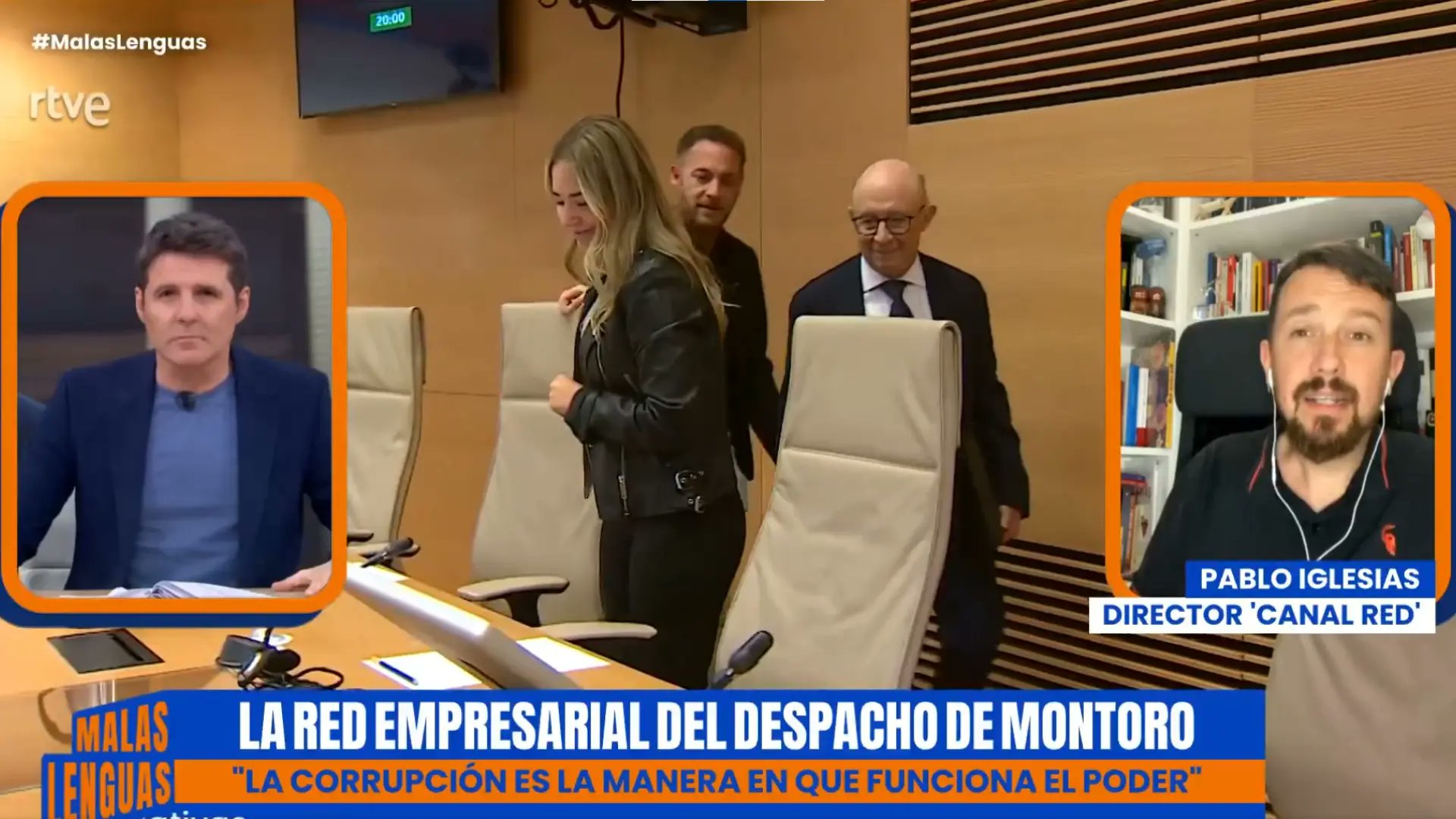 20m's tweet card. "Con eso estamos normalizando la corrupción", añadió el colaborador del programa de Jesús Cintora