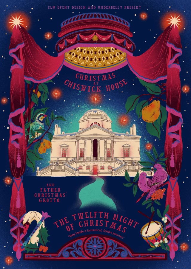 Lou_Bookmarks's tweet card. ‘The Twelfth Night Of Christmas’ New Festive Experience To Take Place at Chiswick House   OFFERING AUDIENCES THE RARE OPPORTUNITY TO EXPLORE INSIDE CHISWICK HOUSE, CLW EVENT DESIGN AND …