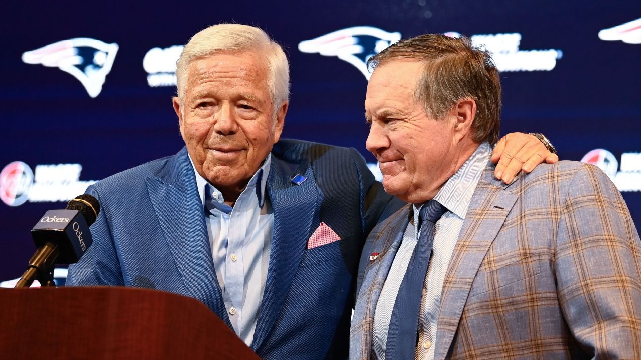 danpompei's tweet card. On the heels of comments by Robert Kraft, Bill Belichick said he was the one who took the risk to join the Patriots in 1999.