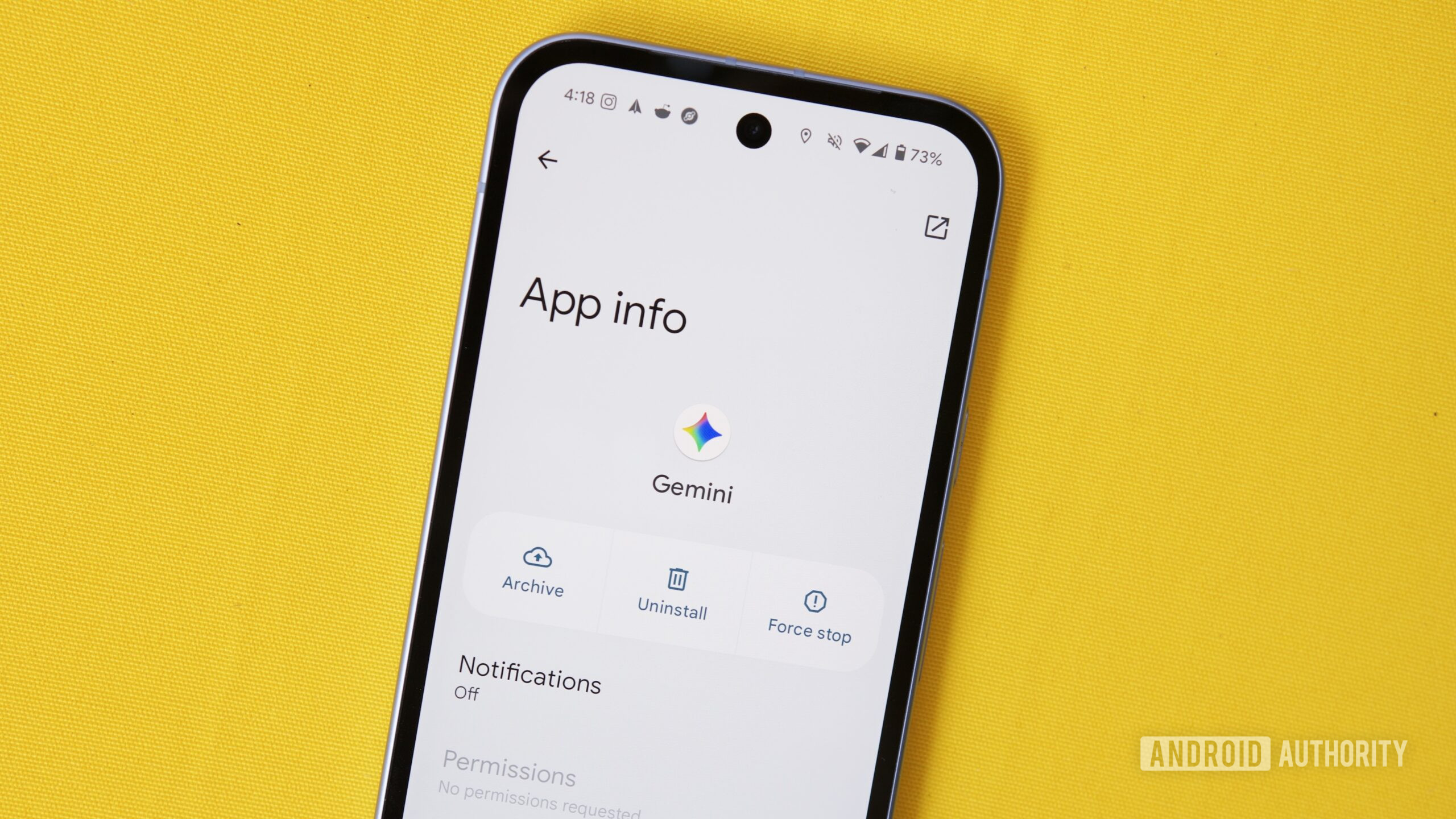 AndroidAuth's tweet card. Concerned about what permissions Gemini can access on your Android phone? Don't be. Here's how to quickly disable them.