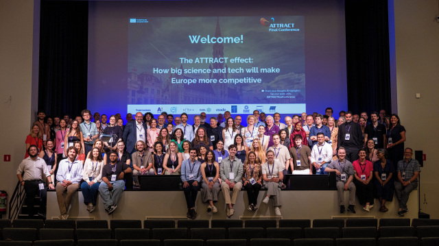 PhilipG11218771's tweet card. Attendees of the Brussels conference. (Image: ATTRACT) ATTRACT, a pilot designed to improve Europe’s generation of commercial innovation from its world-class scientific excellence, held its final...