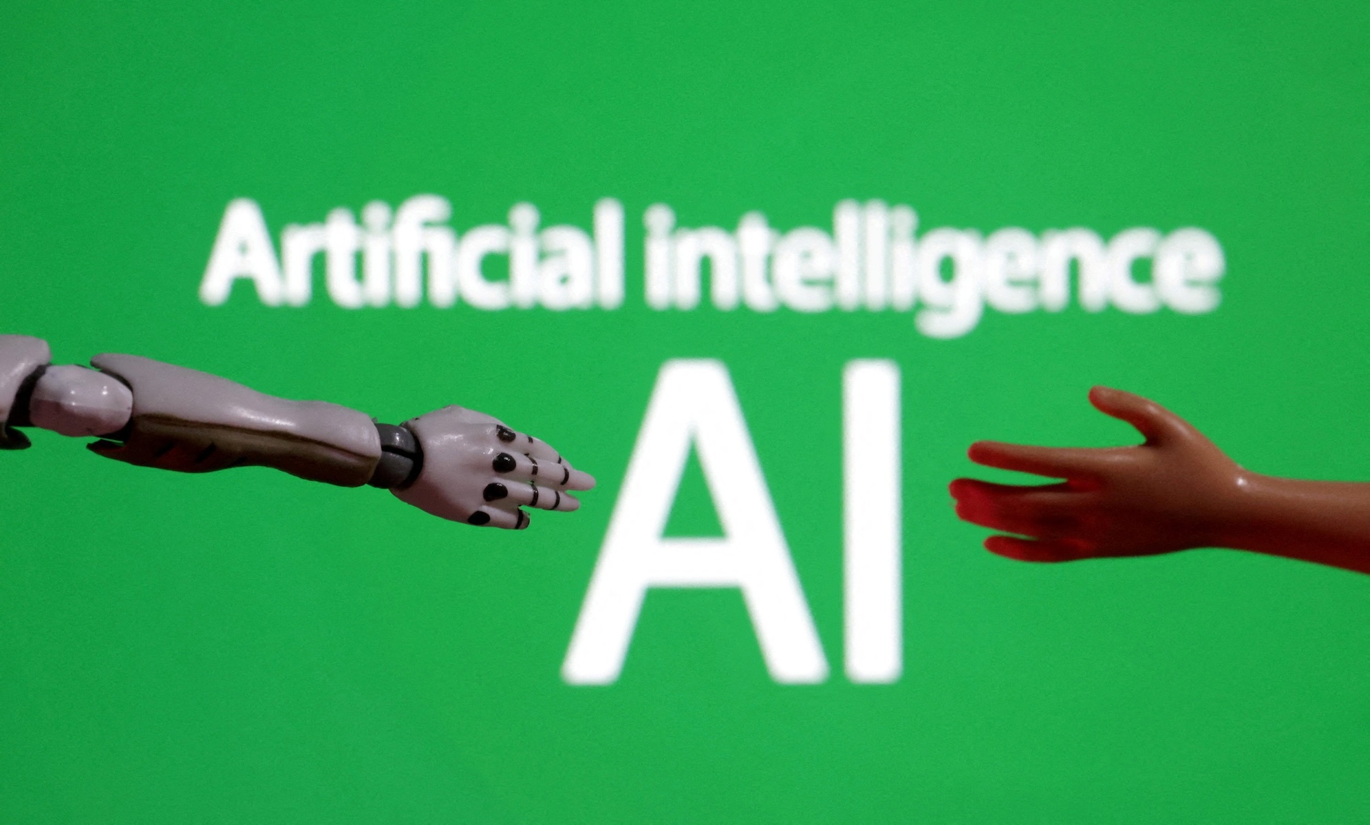 OSVNews's tweet card. Artificial Intelligence cannot pray. It can compose but lacks that broken human element -– and the God-spark -- that connects the words to the Word, in whom things all hang together.