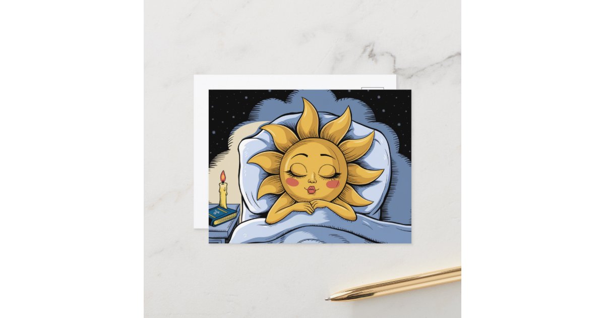 angelandspot's tweet card. AI generated art of a whimsical sleeping sunshine