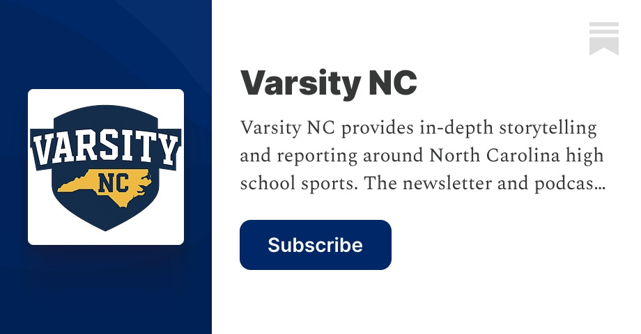 NickStevensHS's tweet card. Varsity NC provides in-depth storytelling and reporting around North Carolina high school sports. The newsletter and podcast are hosted by Nick Stevens, who has covered North Carolina high school...