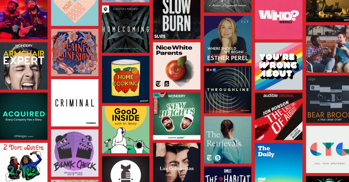 voxmedia's tweet card. From pop culture and history to sports and more, these are the best podcasts ever made.