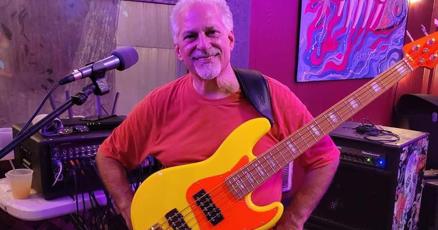 PCMyrtleBeach's tweet card. Catch bassist Marc Serio with the Paul Grimshaw Band at Dead Dog Saloon on July 23 from 7-10:30 p.m. and at Brookgreen Gardens on July 26 from 6-10 p.m.