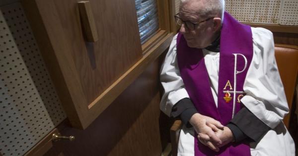 Peter_Fox59's tweet card. One supporter says confession rewards priests for secrecy and that silence protects perpetrators of sex crimes, not victims.