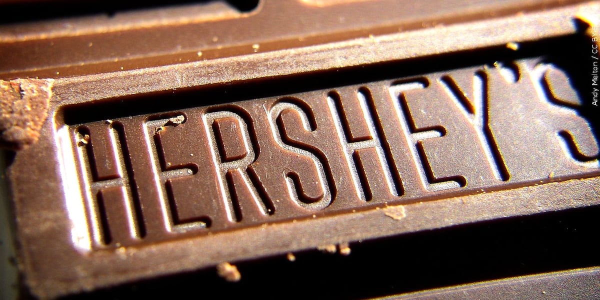 13abc's tweet card. The Hershey Company says it is hiking chocolate prices.