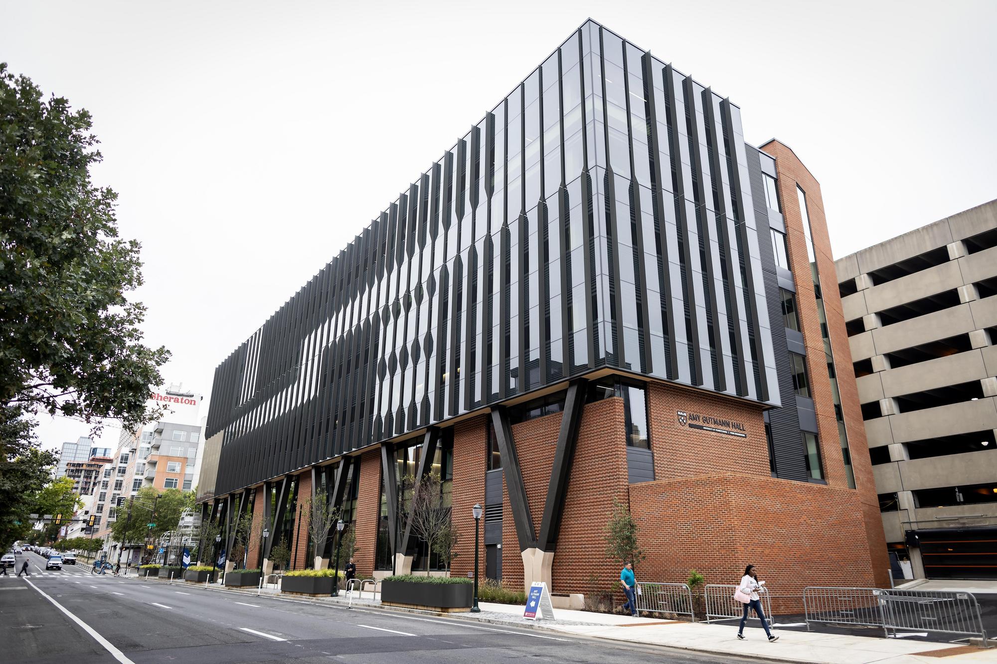 vijay_r_kumar's tweet card. On a breezy, overcast early fall day, members of the Penn community gathered to dedicate the University’s new center for data science and artificial intelligence: Amy Gutmann Hall.