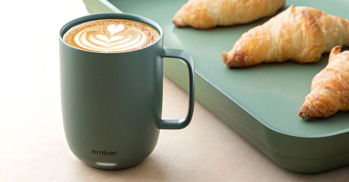 9to5toys's tweet card. We are now tracking a deal at Best Buy that drops Ember’s 14oz Smart Mug 2 in Sage Green colorway down to $89.99 shipped. This is regularly a $150 unit, which is now seeing a solid 40% markdown....