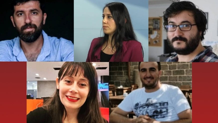 article19europe's tweet card. ARTICLE 19 and 16 partner journalism and civil society organisations call for the immediate release of  journalists Dicle Baştürk, Yavuz Akengin, Eylem Emel Yılmaz, and Sendika.Org contributor Ozan...