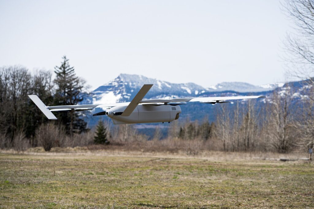 NextGen_Defense's tweet card. The Zepher Z1 is a hydrogen-powered UAV with VTOL, 10-hour endurance, and low radar signature for high-altitude ISR missions.