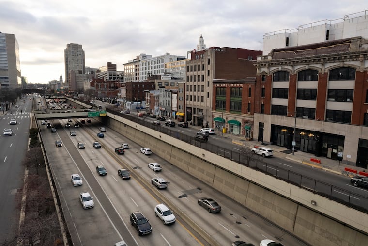 tomfitzgerald's tweet card. The project involves capping the highway from 10th to 13th Streets to create a park and more developable land to reconnect Chinatown with the neighborhood to its north.