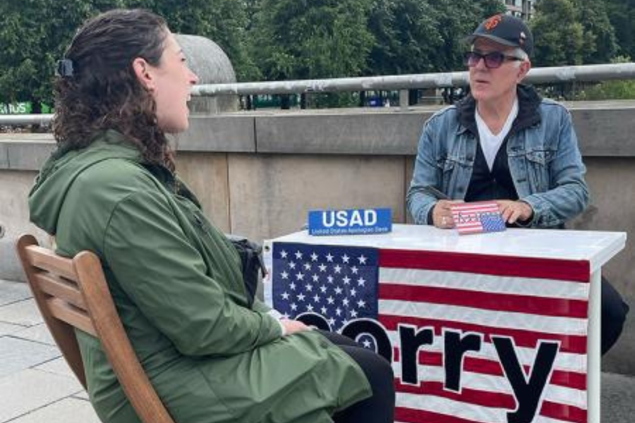 BestForBritain's tweet card. An American man will set up a “United States apologies desk” in Aberdeen to say sorry for “many of the USA’s failings” while Donald Trump…