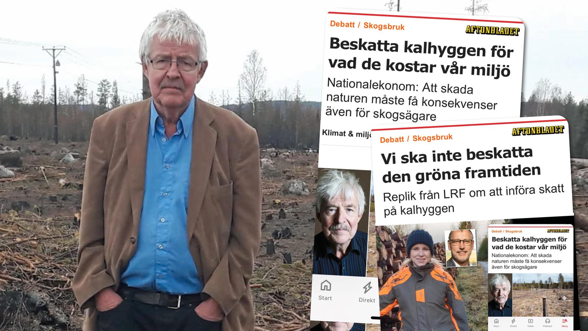 ABDebatt's tweet card. Slutreplik från Stefan de Vylder om att beskatta delar av skogsbruket