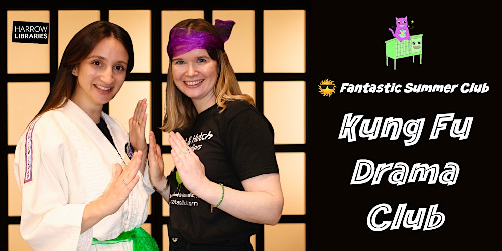 HarrowLibs's tweet card. Join the dynamic duo Cat & Hutch for this fun tongue-in-cheek drama workshop for ages 5-7