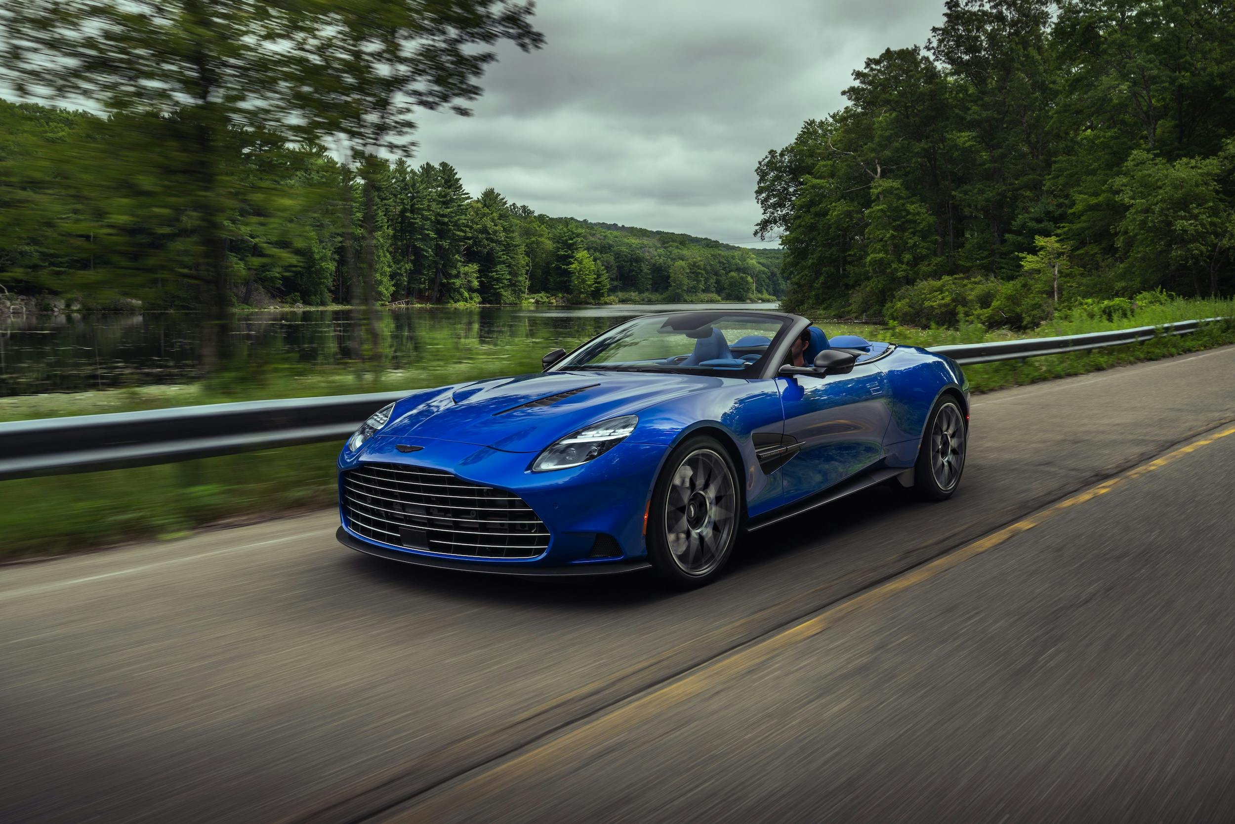 Hagerty's tweet card. The Vanquish Volante is the fastest car Aston Martin has ever produced, and it shows promise for the brand's future.