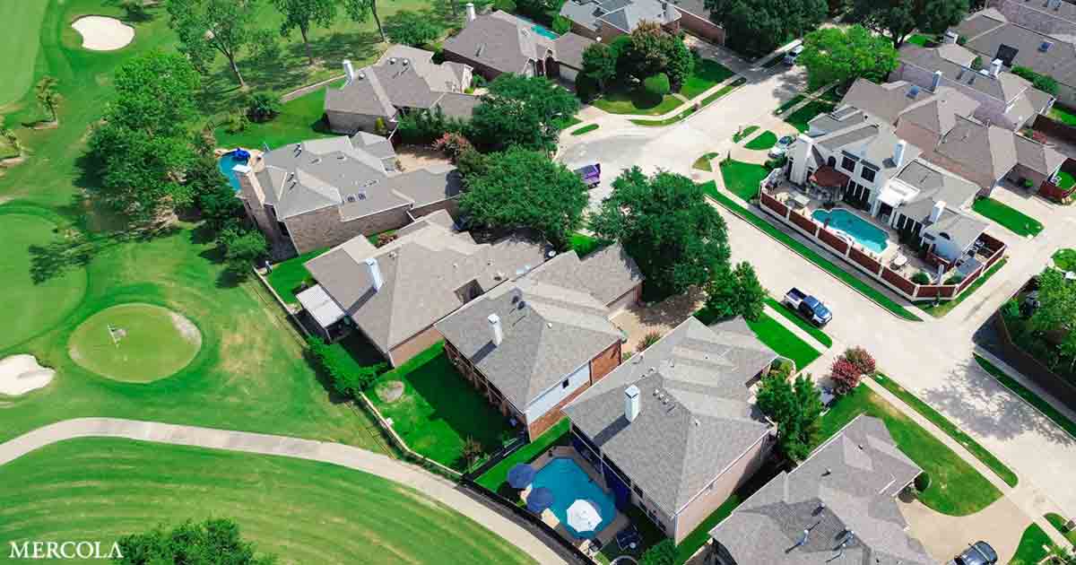mercola's tweet card. New research shows that living within the vicinity of a golf course increases your risk of developing Alzheimer's disease.
