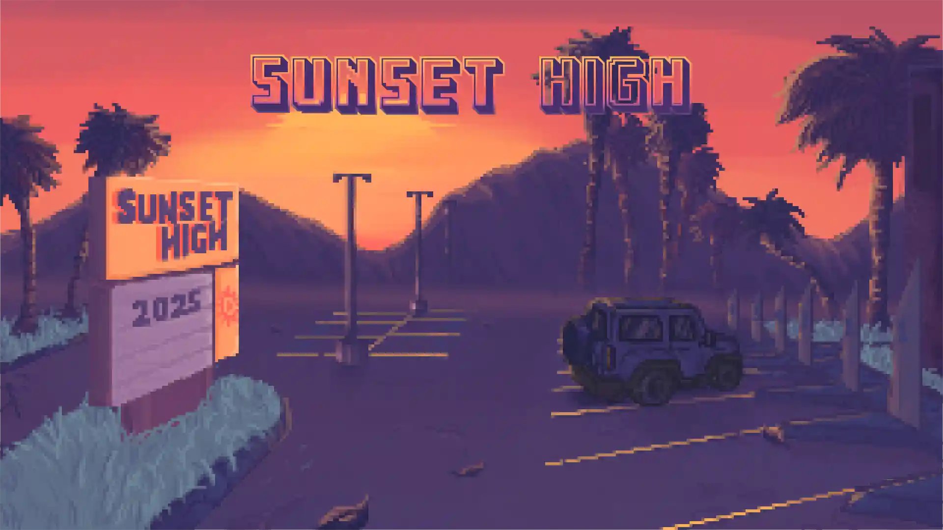 LootLevelChill's tweet card. Sunset High is a massively clever timeloop game full of unique mechanics that is very happy to leave you struggling to know what to do next.