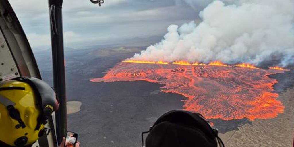 WxBrianD's tweet card. A volcano on Iceland's Reykjanes Peninsula erupted Wednesday morning, prompting the evacuation of one of the country's most popular tourist destinations, the Blue Lagoon geothermal spa near Grindavík.