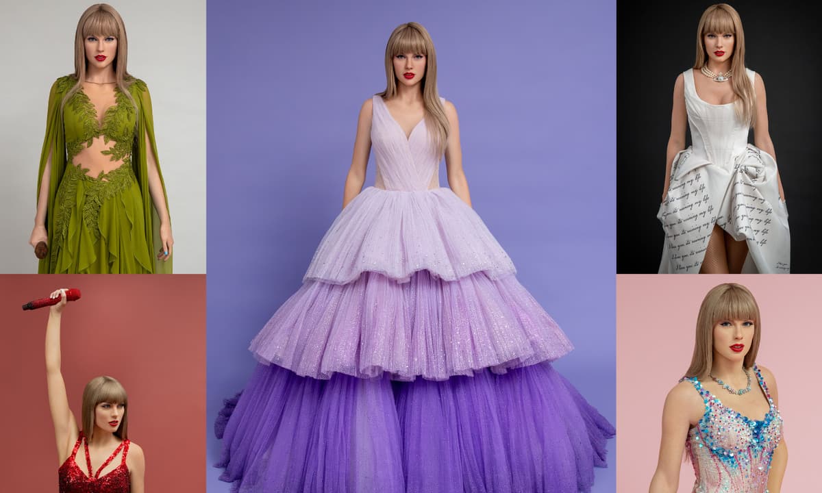 theLDNstandard's tweet card. The waxworks celebrate outfits worn by the Shake It Off singer during her Eras tour