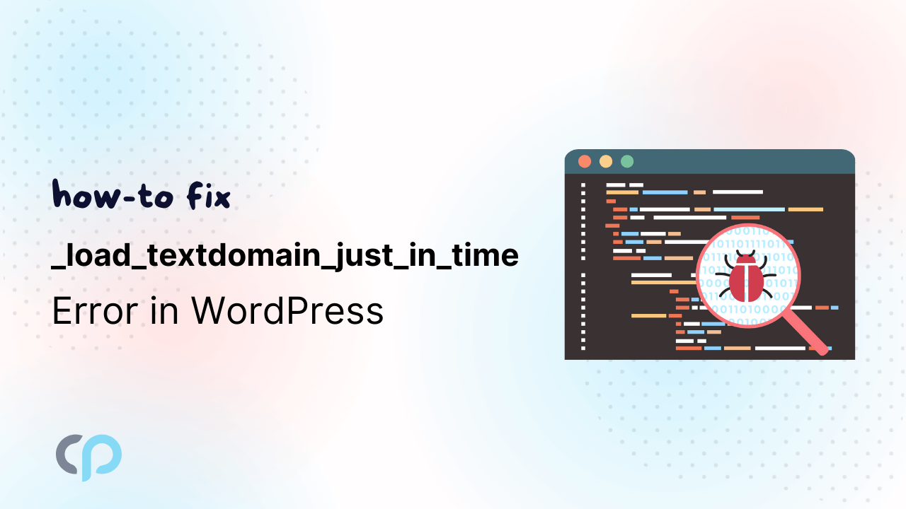 cool_plugins's tweet card. _load_textdomain_just_in_time is a WordPress warning that tells that a plugin or theme is trying to load its translation files too early in the page load process.