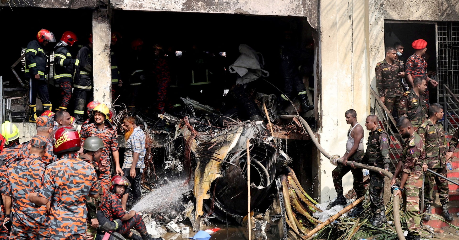 ReutersAsia's tweet card. When a Bangladesh Air Force fighter jet crashed into her school and erupted in a fireball on Monday, Maherin Chowdhury rushed to save some of the hundreds of students and teachers facing mortal...