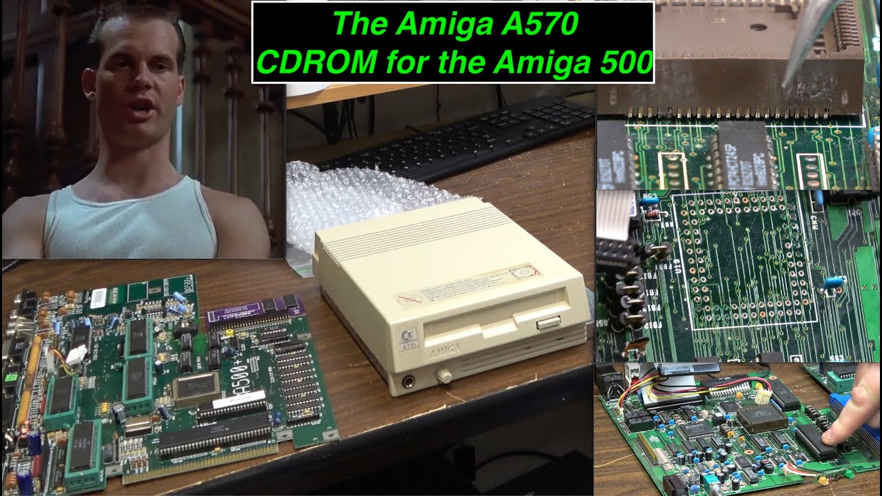 TheOasisBBS's tweet card. A rare A570 CD-ROM drive is revived in this funny, technical Amiga 500 CD-ROM repair adventure by Chris Edwards Restoration.