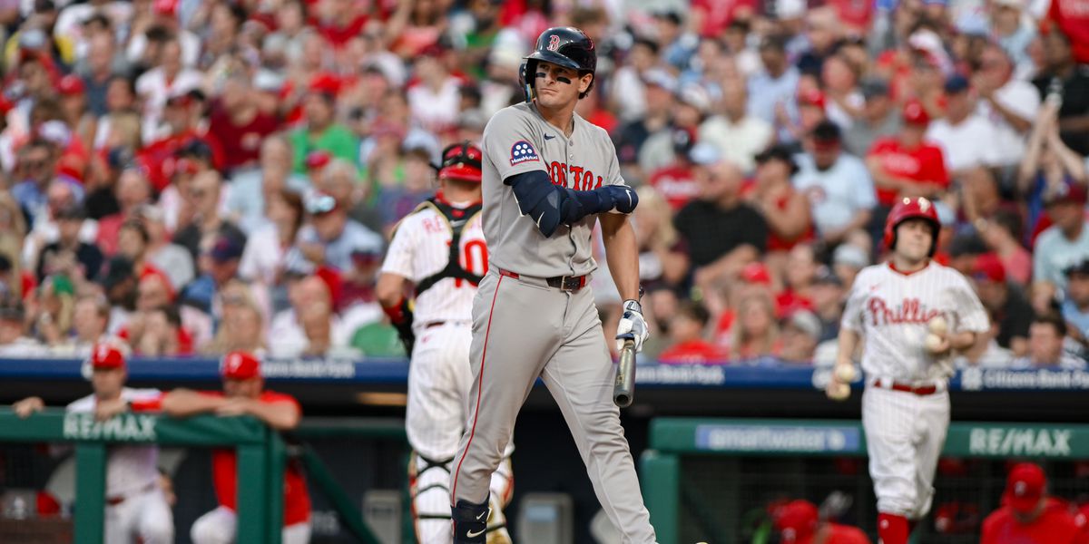 OverTheMonster's tweet card. Spoiler Alert: The Red Sox offense strikes out way too much can’t score unless they hit home runs.
