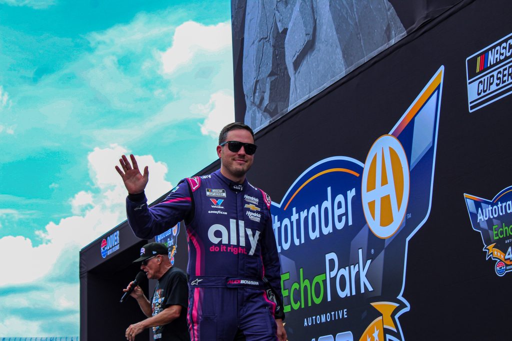 declan_wayman's tweet card. Alex Bowman continues to protect his playoff hopes as he finished third in Sunday's NASCAR Cup Series race at Dover Motor Speedway.