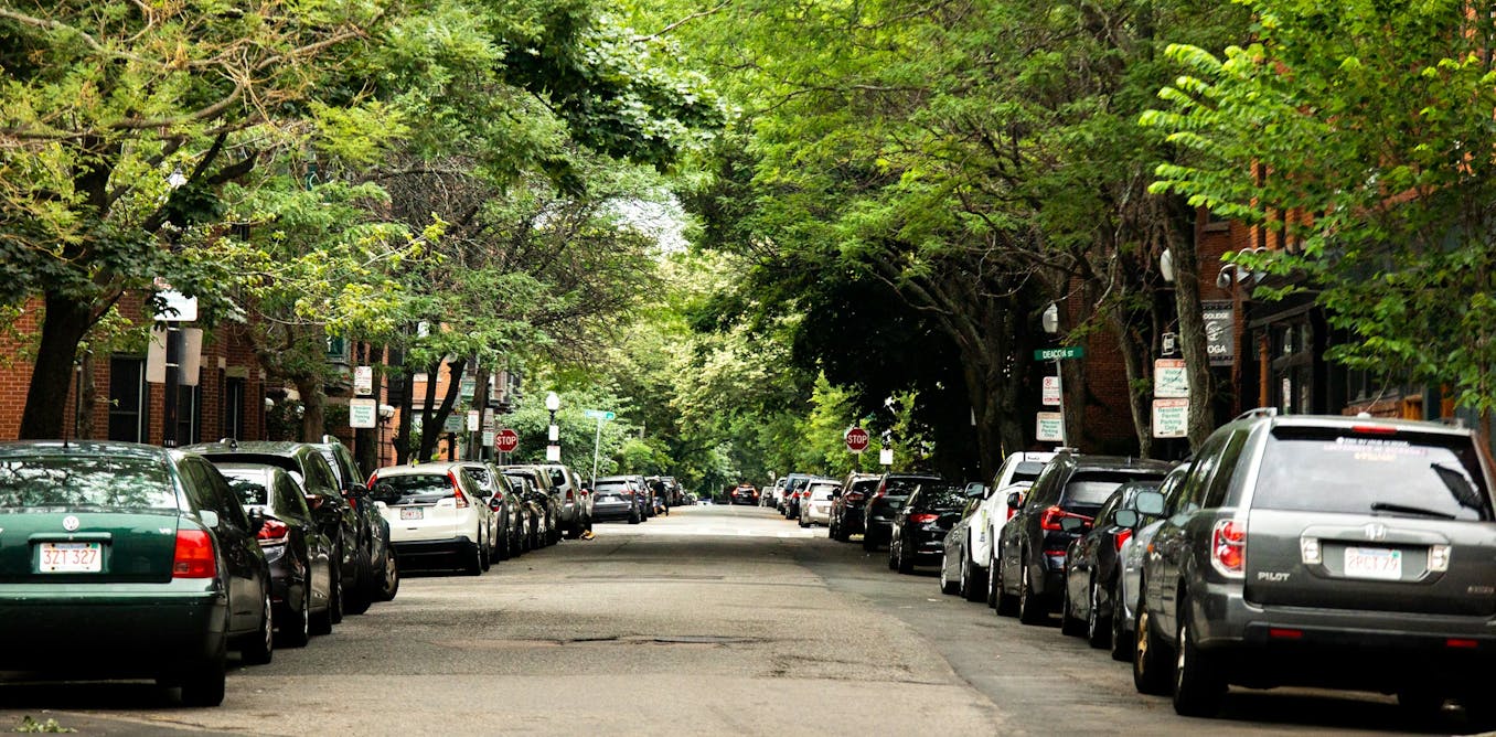 ConversationUS's tweet card. Cities are seeking low-cost ways to ease the heat island effect. Researchers found benefits and trade-offs in two popular options, but they vary by city and even neighborhood.