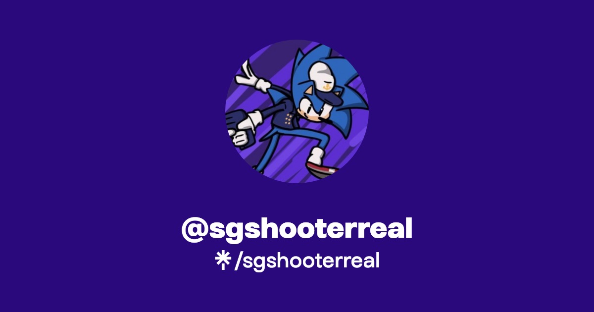 SGShooterReal's tweet card. The Sonic Ghost Shooting, and the Murder of Sonic the Hedgehog.