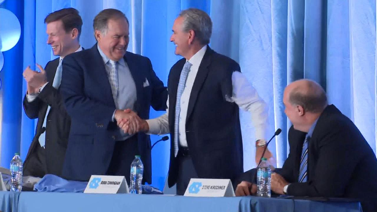 murphsturph's tweet card. The University of North Carolina's decision to hire decorated NFL coach Bill Belichick demonstrates the importance of football to the school and its athletic department's finances and future.