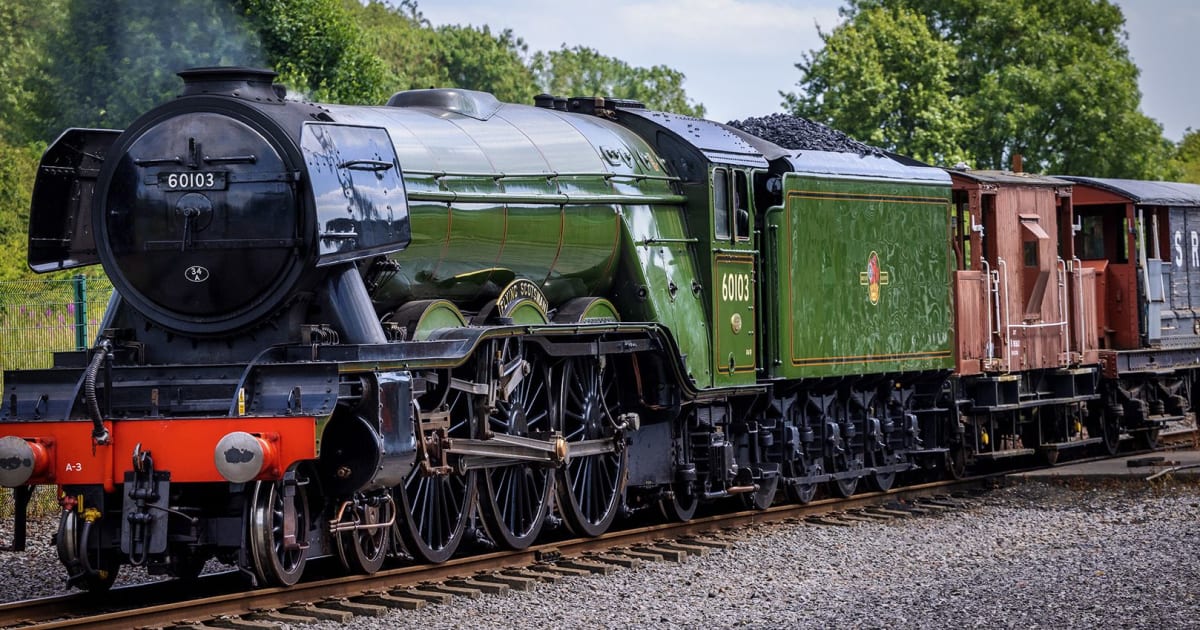 ArleighFrisco's tweet card. 25 October to 12 November - Travel behind No. 60103 Flying Scotsman. Early Booking Offer: Save 10% if you book before 31 August.