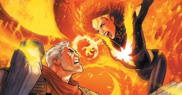 ComicWatchHQ's tweet card. It’s Cable vs Jean for the fate of the future! And it’s Sara Grey that stands in-between! By Stephanie Phillips & @roimercado! #Phoenix #MarvelComics